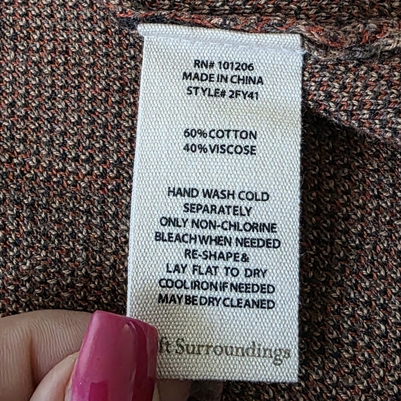 Soft Surroundings Jacquard Sweater Cardigan Paisley Tapestry Suzani Boho - Picture 4 of 7